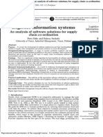 Logistics Information Systems An Analysis of Software Solutions For Supply Chain Co-Ordination - IMDS - 2005