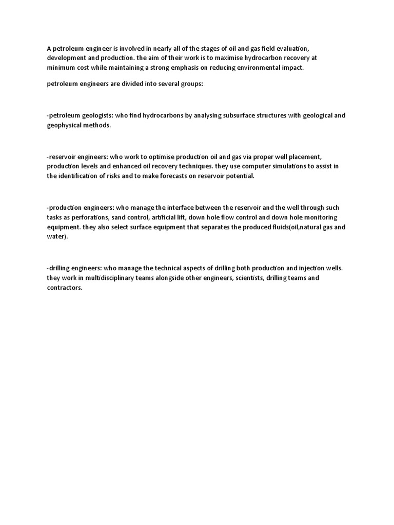 Petroleum Engineer PDF