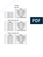 Rundown Kegiatan Foto Kalender SELASA, 9 November 2021 Waktu Kelas