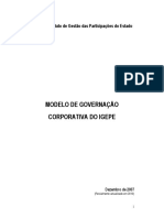 Modelo de Governação Corporativa Do Igepe