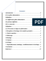 Fabrication de Pâtes Alimentaires Et Couscous