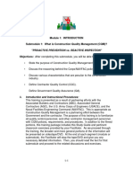 Module 1: Introduction Submodule 1: What Is Construction Quality Management (CQM) ?