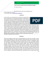 Jurnal Pertanian Tropik: Food Crop Land Use Planning in Banggai Regency