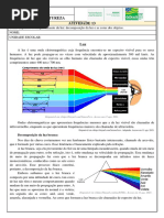 Atividade 13 - 9º Ano - CIE - Espectros e Comportamento Da Luz