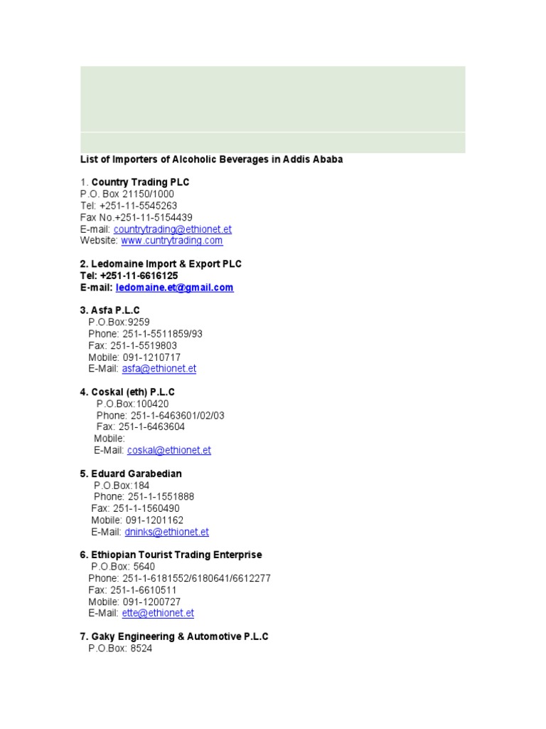 Alcoholic Beverages PDF