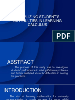 Visualizing Student'S Difficulties in Learning Calculus