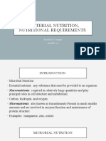 Bacterial Nutrition, Nutritional Requirements: Aira Mea G. Aragon Bsmid-2A