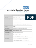 379-MHRGREEN89 - Oct 21 002 - Clinical Fellow Junior Doctor FY1 - Job Description and Person Specification