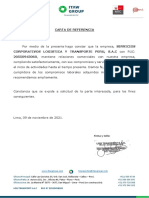 Carta de Referencia