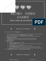 Retro Video Games Newsletter - by Slidesgo
