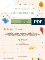 Z Score, Z Table, F Table, Confidence Interval.-1