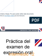 PRACTICE Speaking Tasks I12 - Extra Practice ESPAÑOL