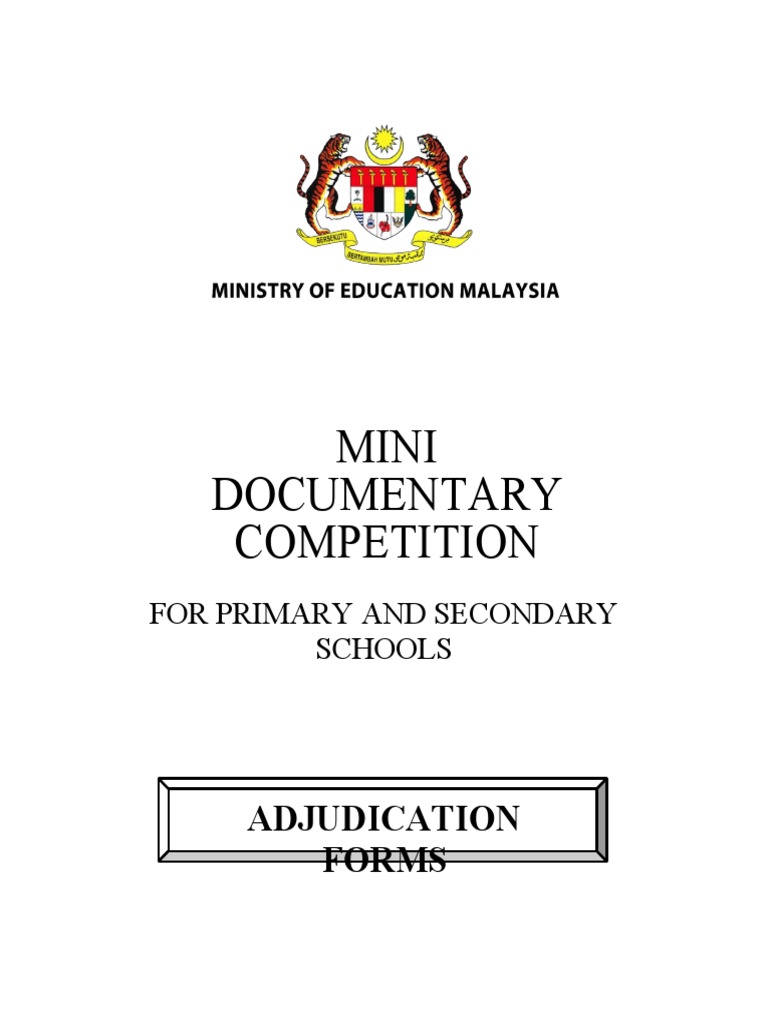 Adjudication Forms MINI DOCUMENTARY | PDF