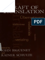 The Craft of Translation by John Biguenet Rainer Schulte