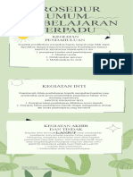 Prosedur Umum Pembelajaran Terpadu: Kegiatan Inti