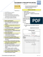 Rational Prescribing & Prescription Writing