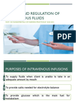 Priming and Regulation of Intravenous Device