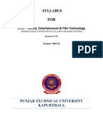 BSC Media, Entertainment and Film Technology 2015-16