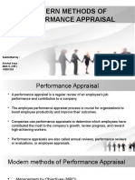 Modern Performance Appraisal Methods