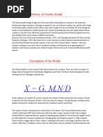 X G. M.N/D: History of Gravity Model