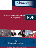 Effective Warehouse & Logistics Management - Masters