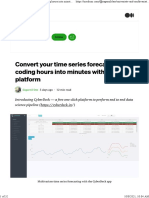 Convert Your Time Series Forecasting Coding Hours Into Minutes With This One Platform