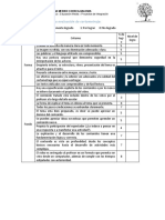 Lista de Cotejo para La Evaluación de Cortometraje