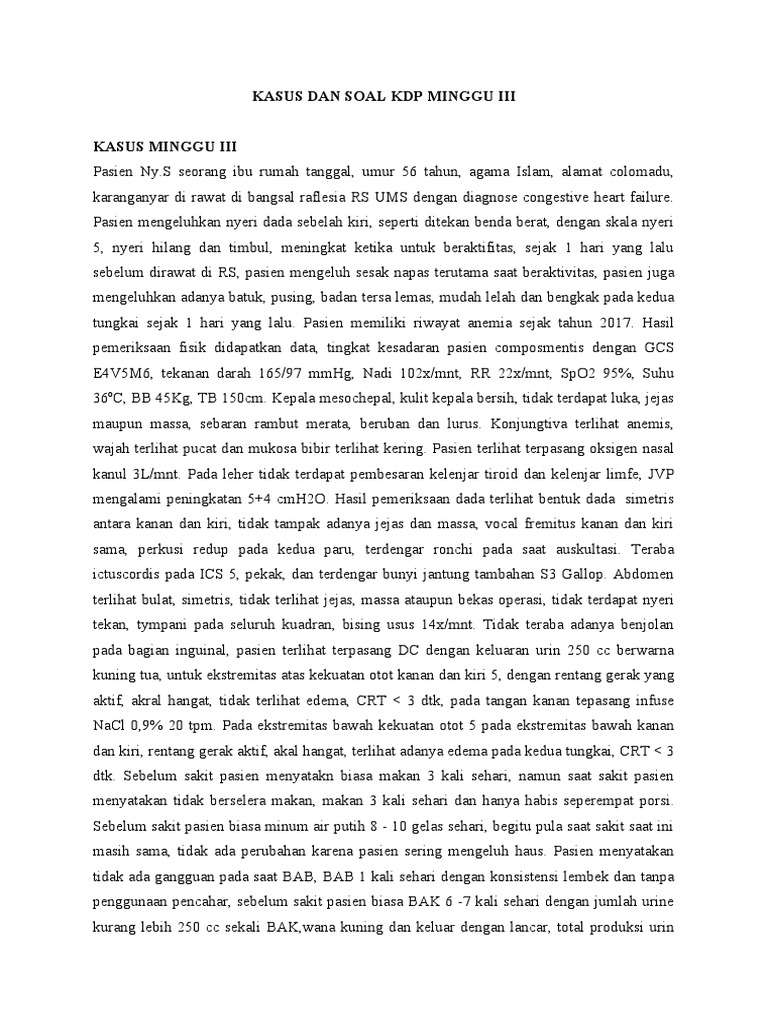 Kasus Dan Soal KDP Minggu Iii | PDF