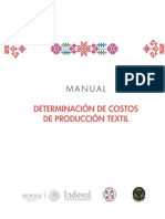 Manual. Determinación de Costos de Producción Textil