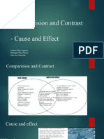 Comparision and Contrast - Cause and Effect: Andrés Felipe Aguirre Santiago Felipe García Juan José Saavedra