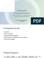 Alterações Psicopatológicas