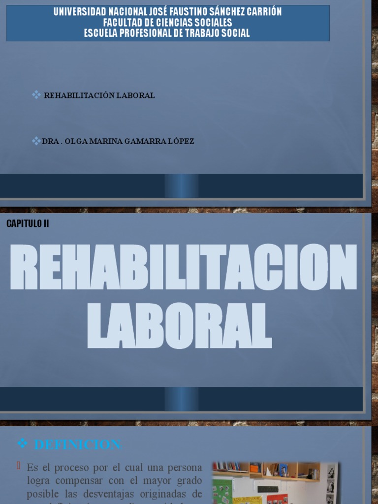 Proceso de Rehabilitación Laboral | PDF | Invalidez | GI Bill