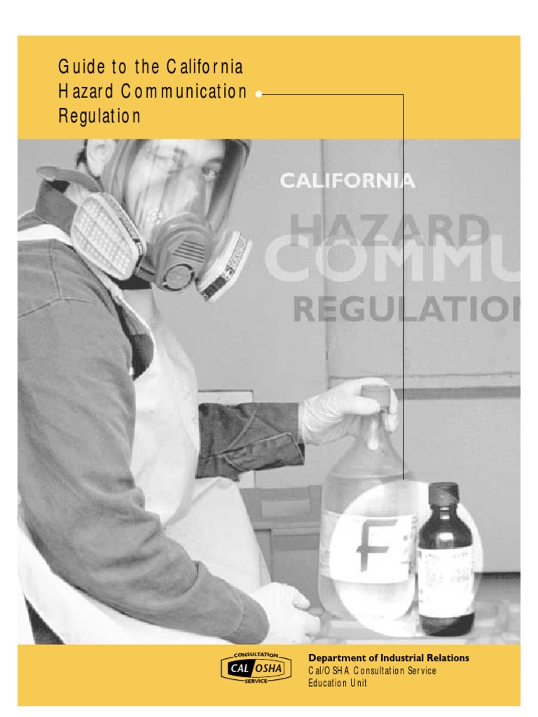 California Hazard Communication Guide | PDF | Dangerous Goods ...