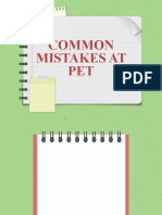 Common Mistakes at Pet