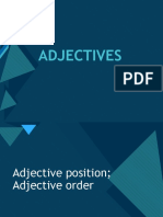 Adjectives: Click To Edit Master Title Style
