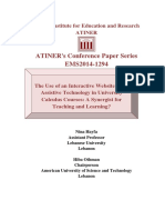 ATINER's Conference Paper Series EMS2014-1294: Athens Institute For Education and Research Atiner