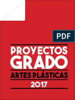 Proyectos de Grado - Artes Plasticas - 2017