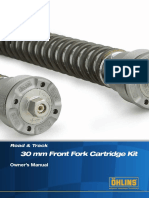 30 MM Front Fork Cartridge Kit: Owner's Manual Owner's Manual