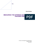 Measuring Offering Development Process Performance