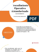 Procedimiento Operativo Estandarizado - Mantenimiento