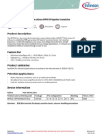 Product Description: Surface Mount Low Voltage Silicon NPN RF Bipolar Transistor