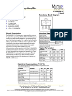 0.3-3.0 GHZ High Dynamic Range Amplifier: Features Functional Block Diagram Cmm6004-Sc