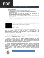 Unit 1: NSTP Common Modulesit 1: NSTP Common Modules Module 6: National Security Concerns