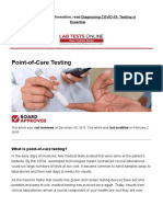 Point-of-Care Testing - Lab Tests Online