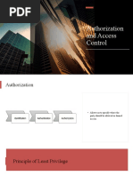 Authorization and Access Control