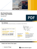 F&L Panel Discussion Supply Chain Visibility: Elinor Castell, SAP SE Sean Potter, DFDS