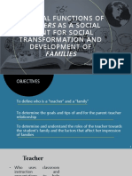 Study Guide-Integral Functions of Teachers As A Social Agent For Social Transformation and Development of Families