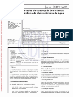 NBR 12211 - 1987 - Estudos de Concepção de Sistemas Públicos de Abastecimento de Água