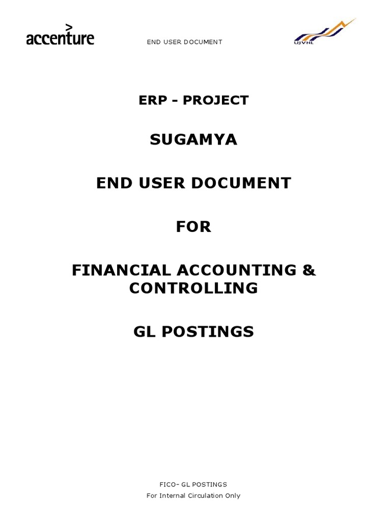 SAP110 GL Postings User Manual PDF Debits And Credits Business