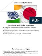 India Japan Strategic and Security Relations